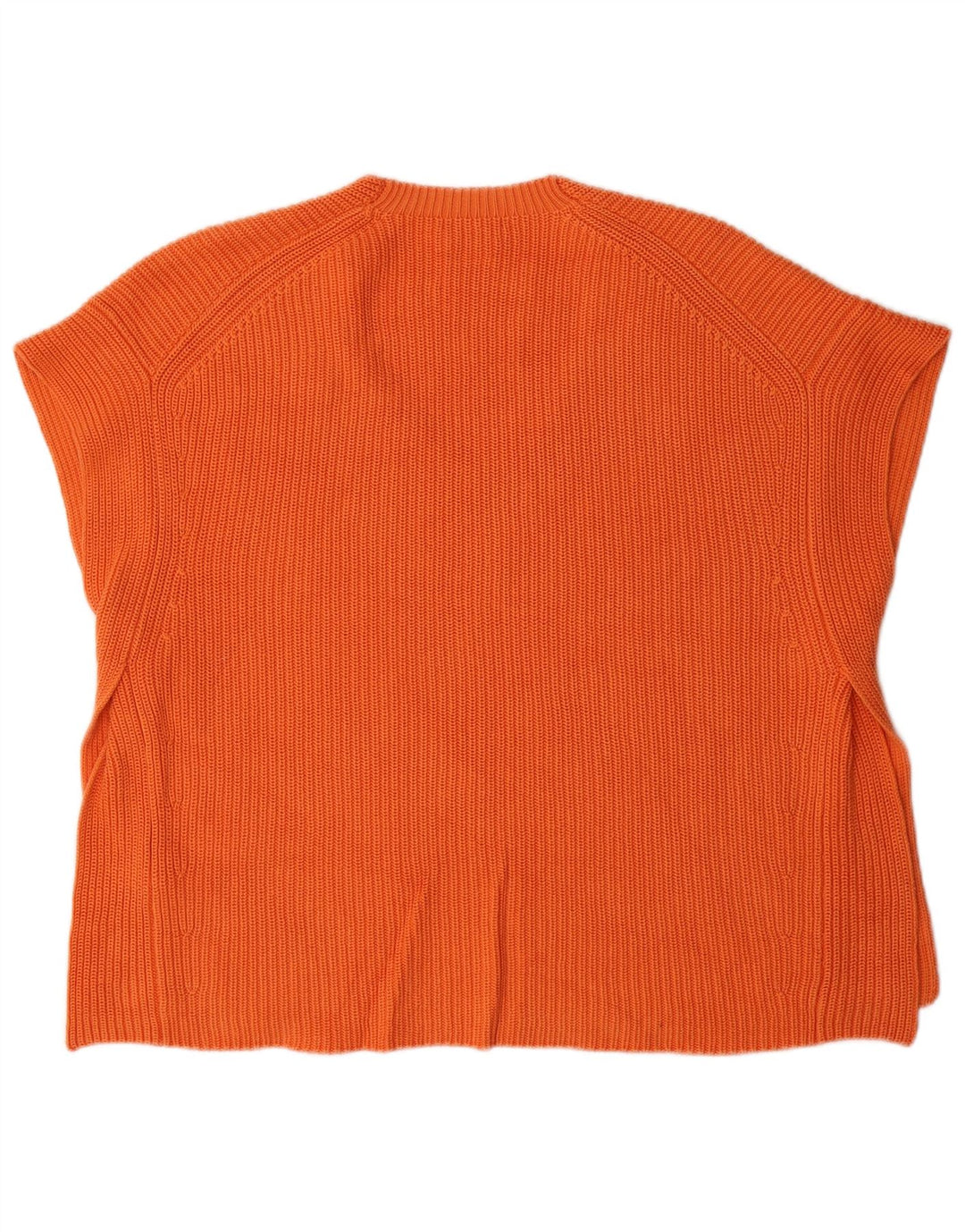 Massimo Dutti Femei Oversized Vest Tank Top UK 14 Bumbac portocaliu mediu