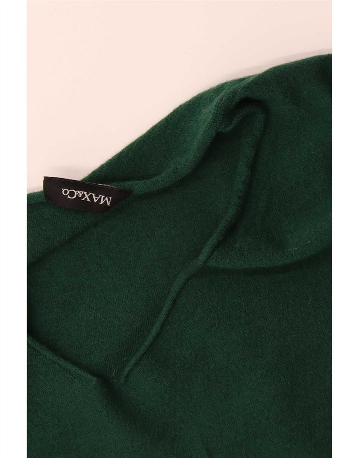 Max & Co. Pulover cu decolteu în V pentru femei UK 10 Small Green