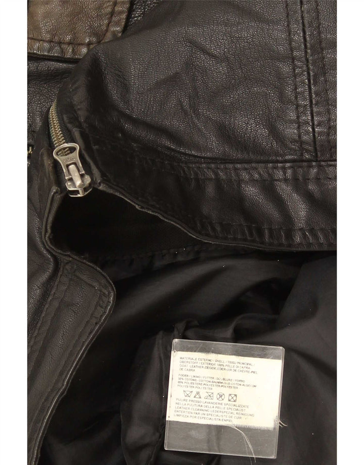 Jachetă de piele pentru bărbați Metropolitan IT 52 XL din piele neagră