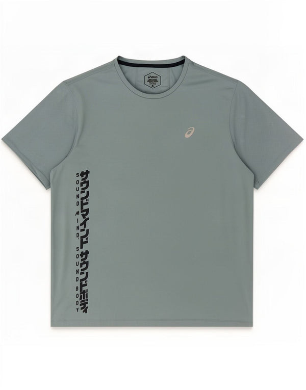 Tricou grafic Asics pentru bărbați Top XL poliester albastru