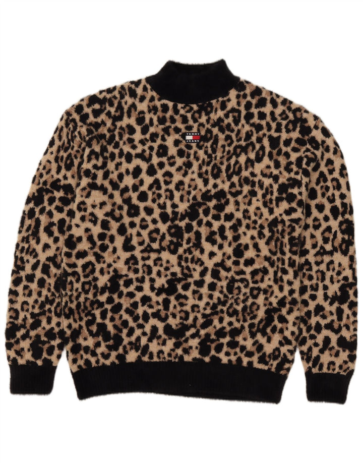 Pulover pentru damă Tommy Hilfiger cu gât țestoasă, maro mediu, UK 14