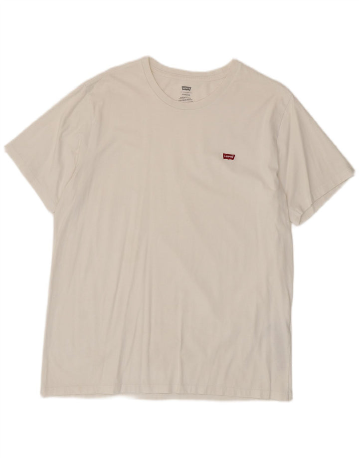 Tricou standard pentru bărbați Levi's Top mare din bumbac alb