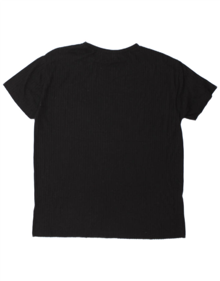 Tricou supradimensionat pentru femei Zara UK 14 Poliester mediu negru