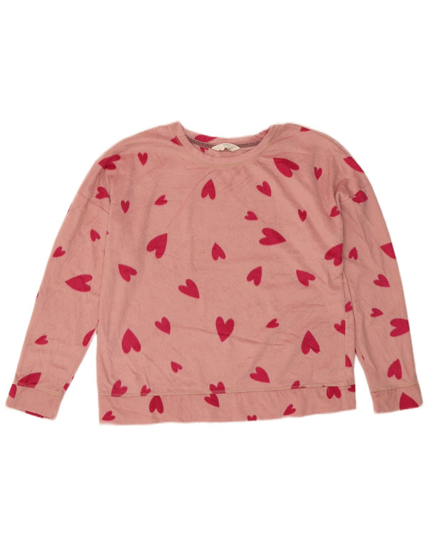 Pulover din lână cu grafică pentru femei Marks & Spencer UK 16, inimă mare, roz