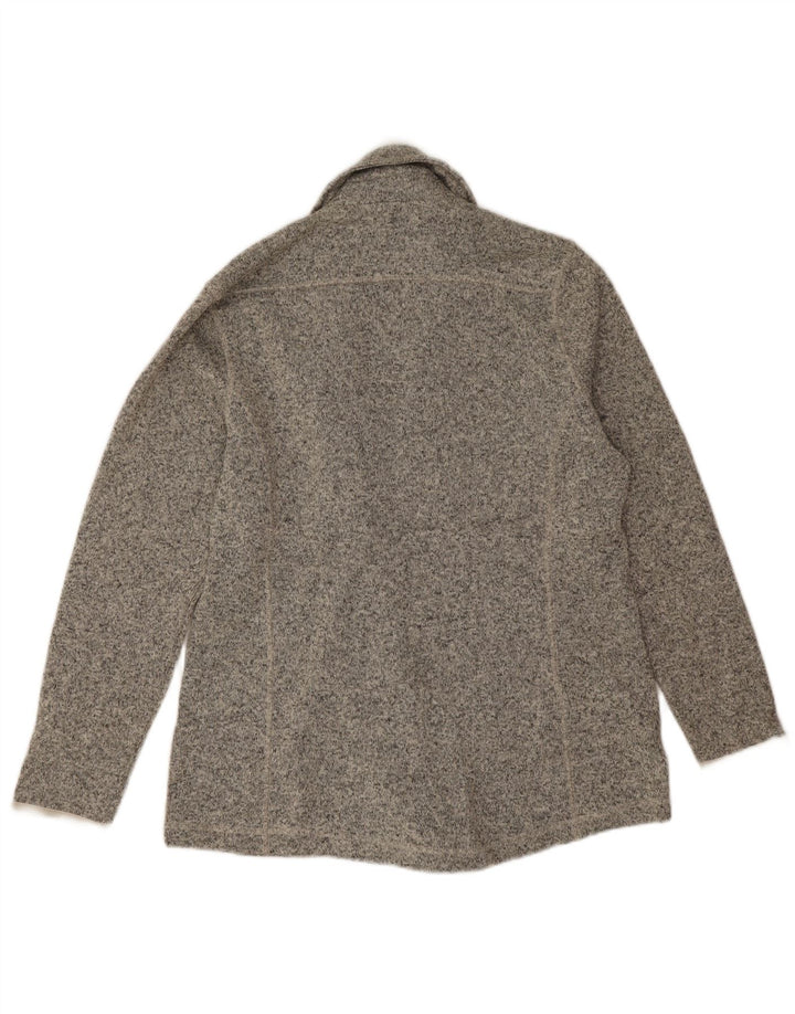 Eddie Bauer Jachetă pentru femei la dublu piept, UK 16, mare, gri cu pete