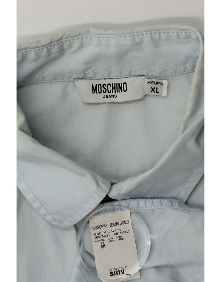 Cămașă pentru bărbați Moschino XL Blue Bumbac
