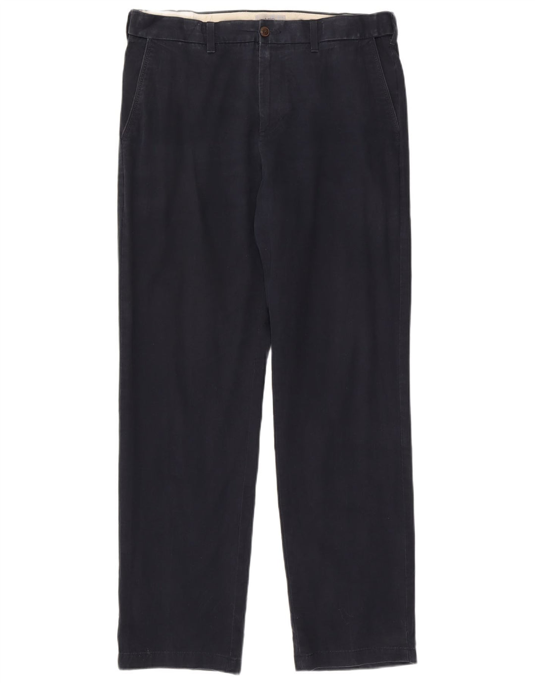 Pantaloni chino obișnuiți pentru bărbați Marks & Spencer L36 L33 Bumbac bleumarin