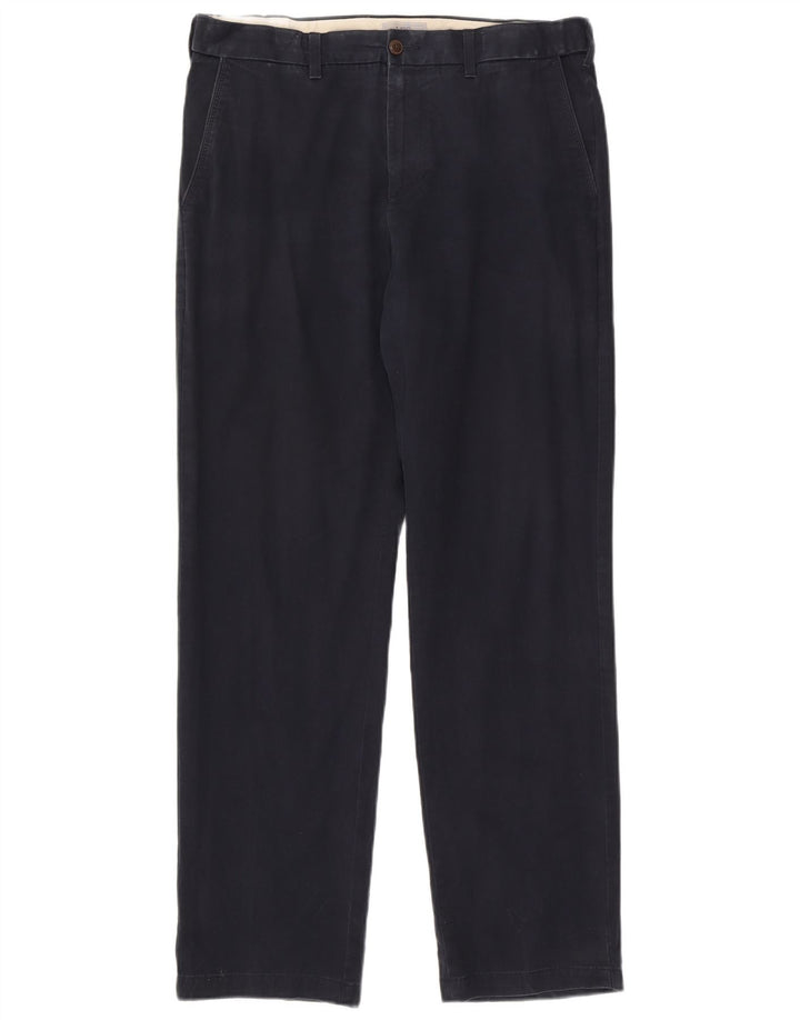 Pantaloni chino obișnuiți pentru bărbați Marks & Spencer L36 L33 Bumbac bleumarin