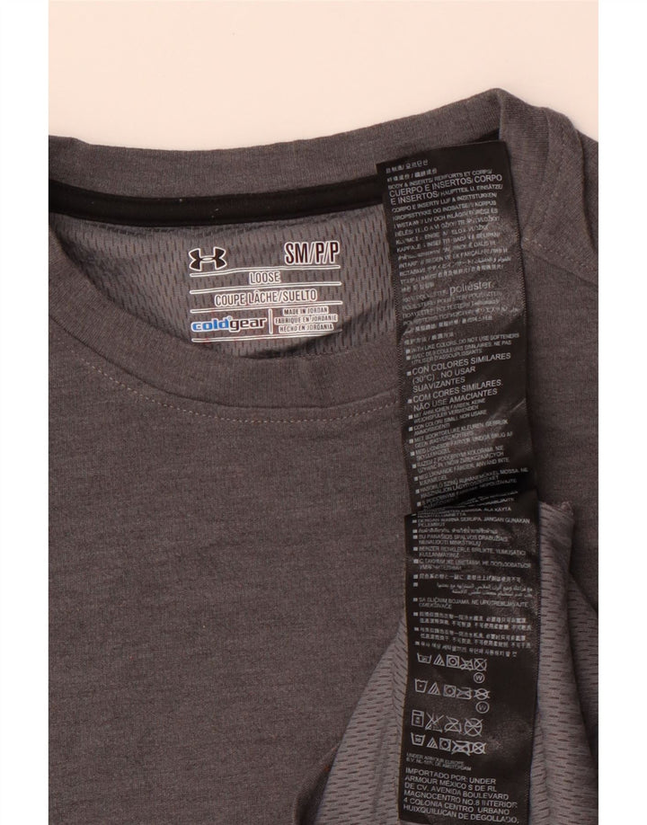 UNDER ARMOUR Bărbați Cold Gear Tricou Top Mic Gri Poliester