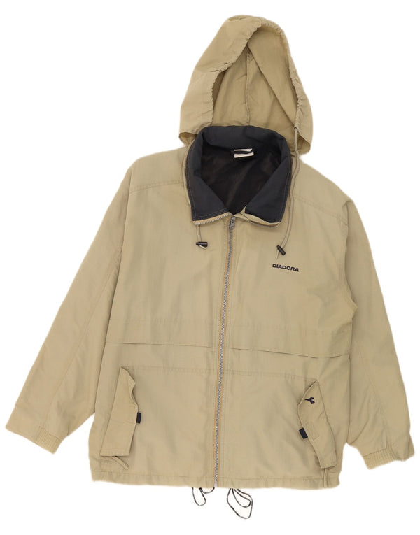 Jachetă de ploaie Diadora pentru bărbați cu glugă UK 40 Large Khaki