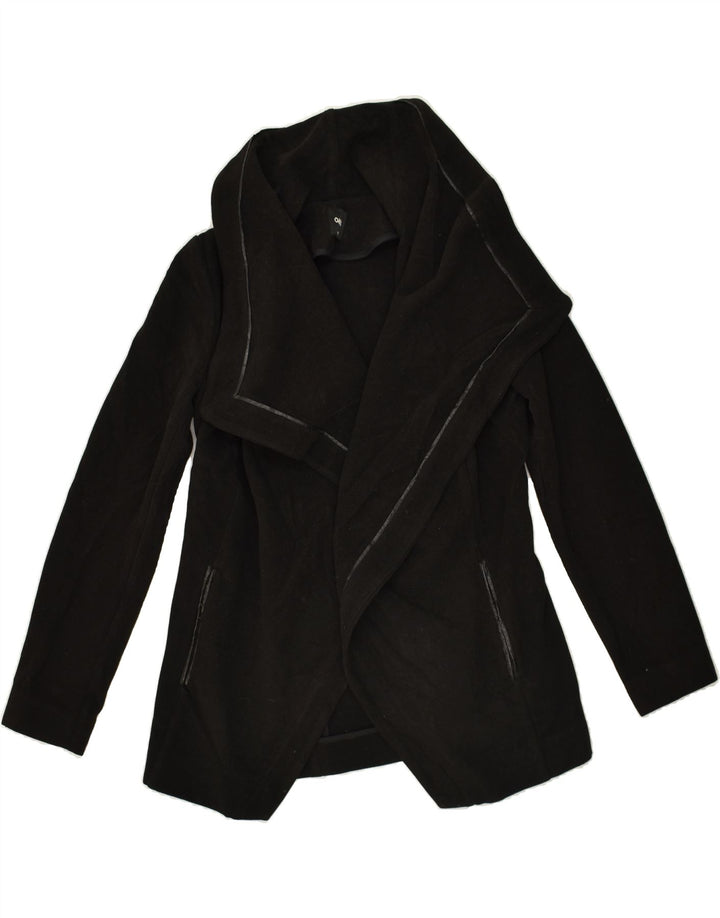 OASIS Womens Overcoat UK 6 XS Black Polyester | Vintage Oasis | Thrift | Second-Hand Oasis | Used Clothing | Messina Hembry 