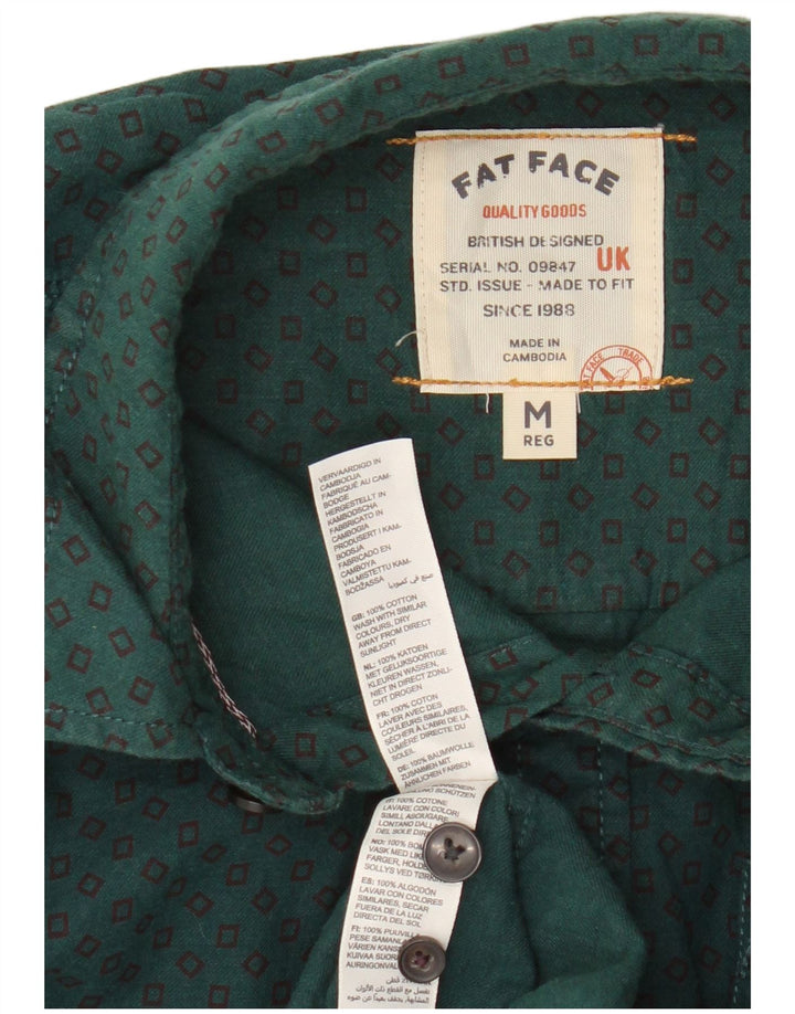Cămașă pentru bărbați Fat Face, verde mediu Argyle/Diamond Bumbac