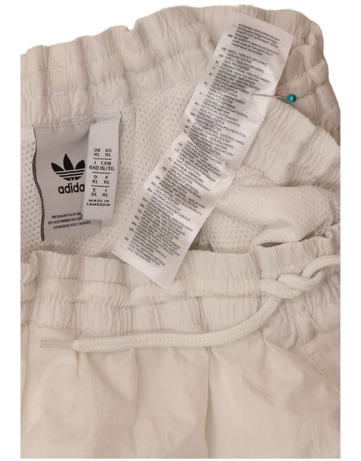 Pantaloni scurți de înot Adidas pentru bărbați XL, alb, poliester
