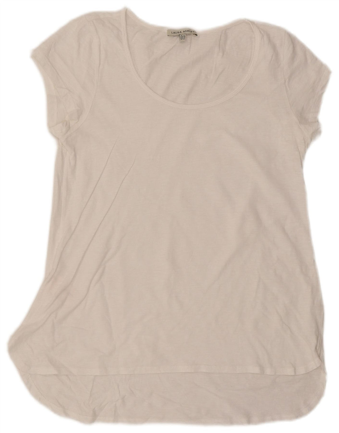 Top cu tunică pentru femei Laura Ashley UK 14, mare, alb, bumbac