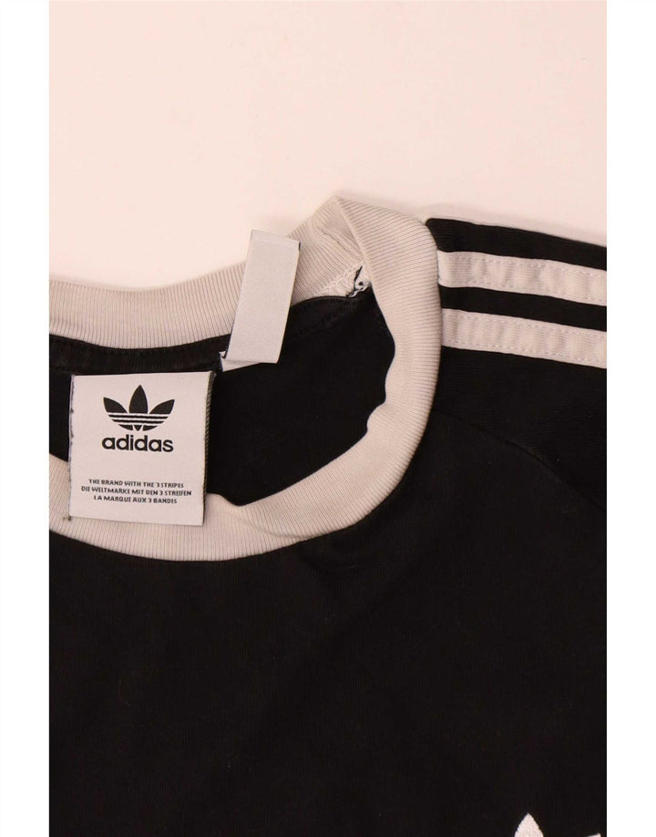 Tricou pentru bărbați Adidas Top mic, negru, bumbac