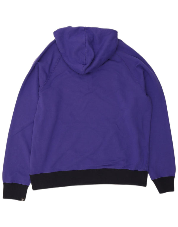 Hanoră Nike pentru bărbați, cu fermoar și gât, XL, mov, bumbac color bloc