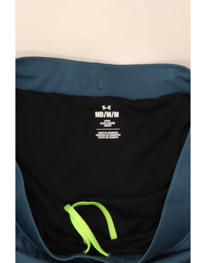 Pantaloni scurți sport grafic Under Armour pentru bărbați, albastru mediu, poliester color bloc