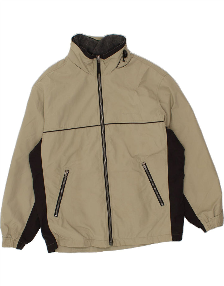 EDDIE BAUER Jachetă bomber supradimensionată pentru bărbați UK 36 Mic Kaki Colorblock