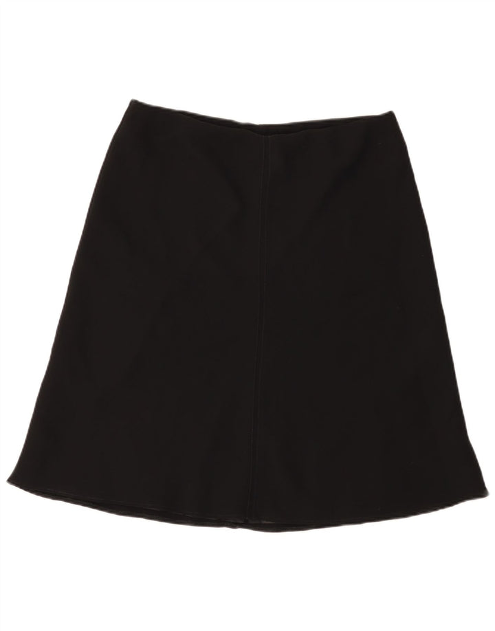 Fustă A-Line pentru femei Marks & Spencer UK 14 Large W32 Poliester negru