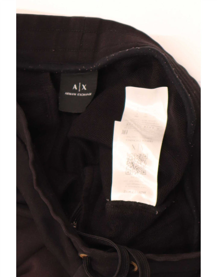 Pantaloni de trening pentru bărbați Armani Exchange Pantaloni de jogging Mici Bumbac negru