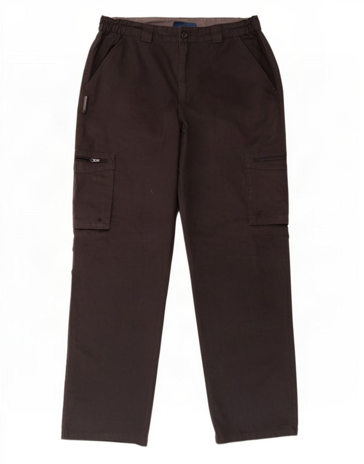 Pantaloni cargo drepti pentru bărbați Mountain Warehouse L32 L30 Poliester negru