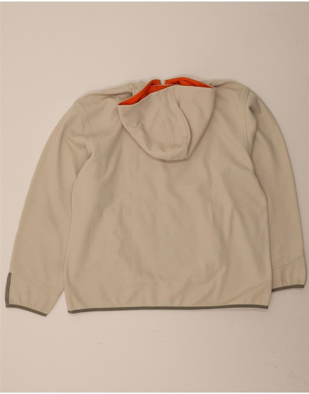 Adidas pentru bărbați, cu fermoar și gât, pulover XL poliester bej