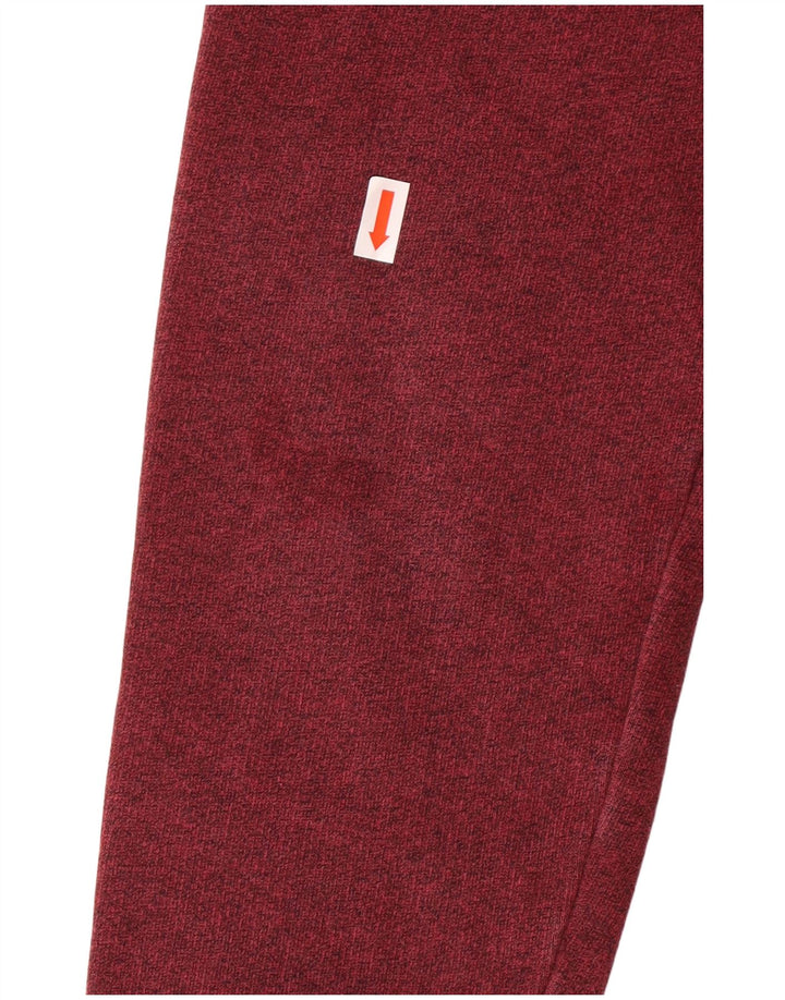 JACK WILLS Pulover cu glugă cu grafică pentru bărbați, bumbac cu pete burgundy