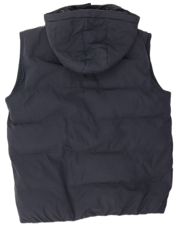 Crew Clothing Gilet căptușit cu glugă pentru bărbați UK 42 XL Bumbac bleumarin