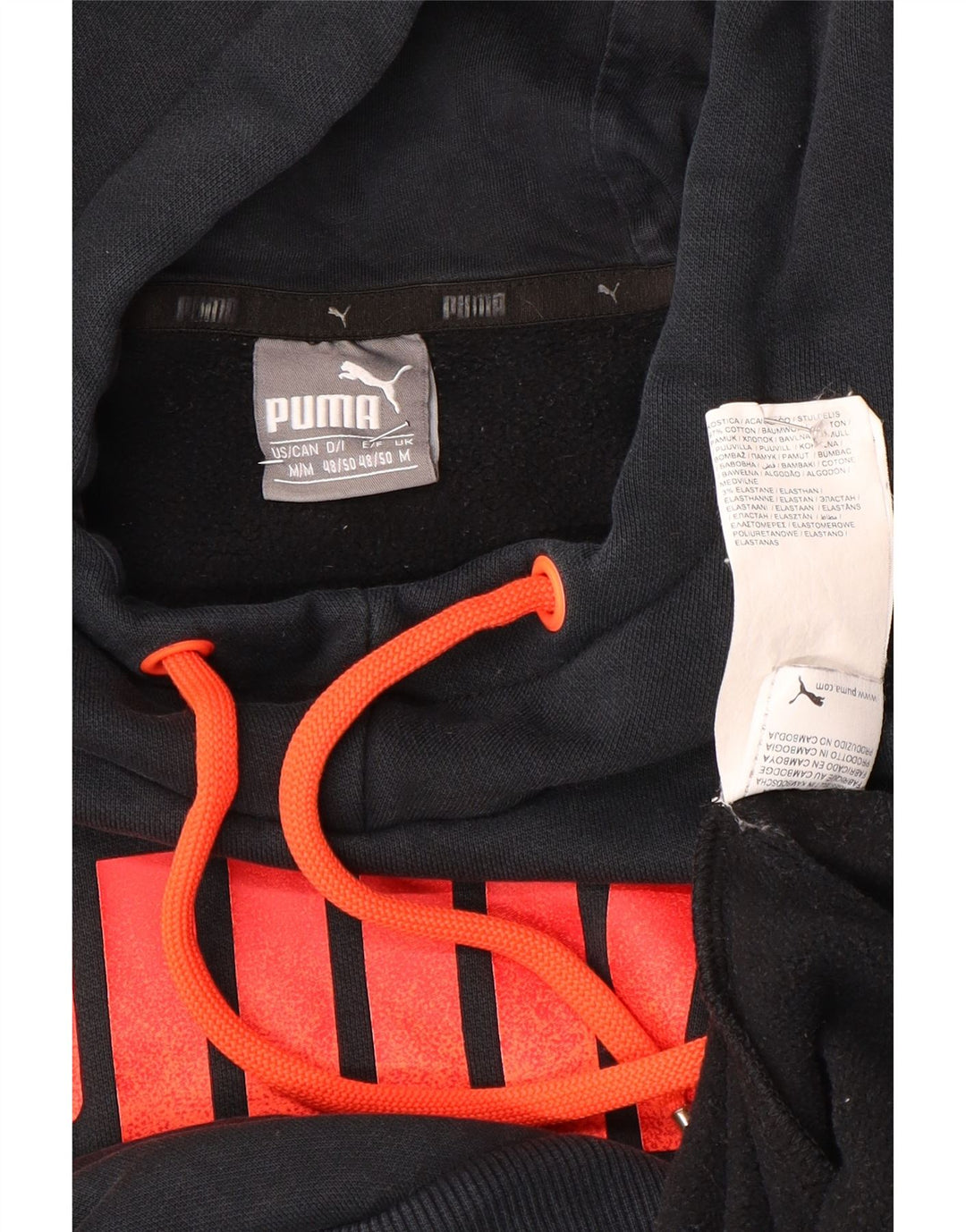 Pulover pentru bărbați Puma Graphic Hoodie, bumbac mediu negru