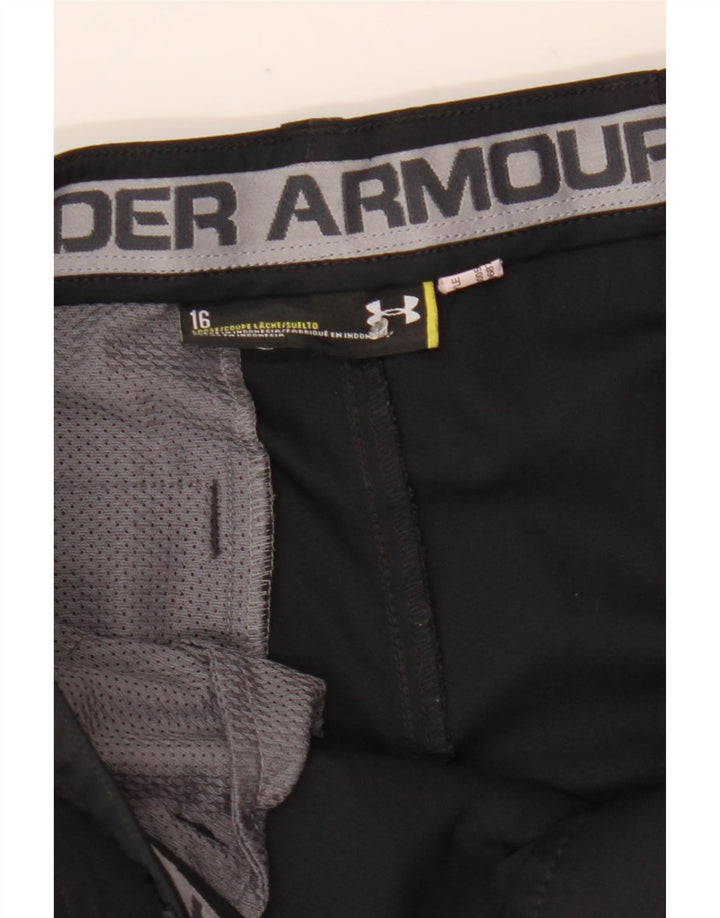 Pantaloni scurți chino Under Armour pentru băieți 15-16 ani W27 negru