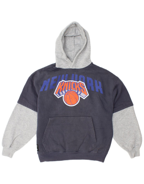 Pulover pentru băieți Zara, New York Knicks, cu glugă, 13-14 ani, albastru bleumarin