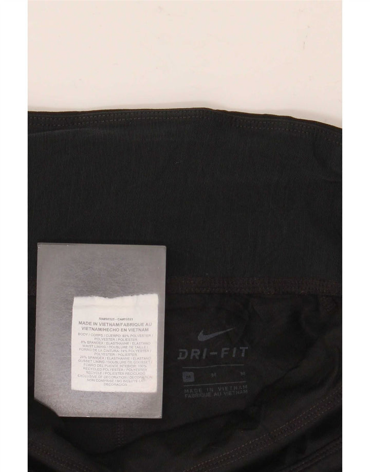 Leggings Nike Dri Fit pentru femei UK 12 Medium Black Colorblock Poliester