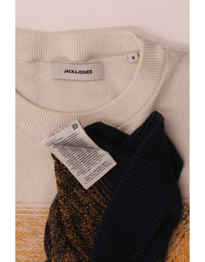 Pulover Jack & Jones pentru bărbați, cu gât crew, cu dungi mici, multicolore
