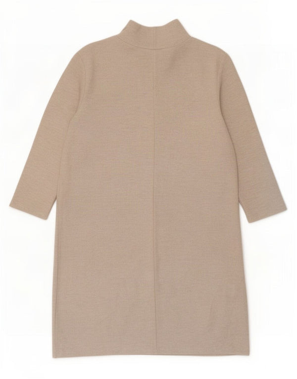 Rochie cu mâneci 3/4 pentru femei Zara UK 12 Poliester mediu bej