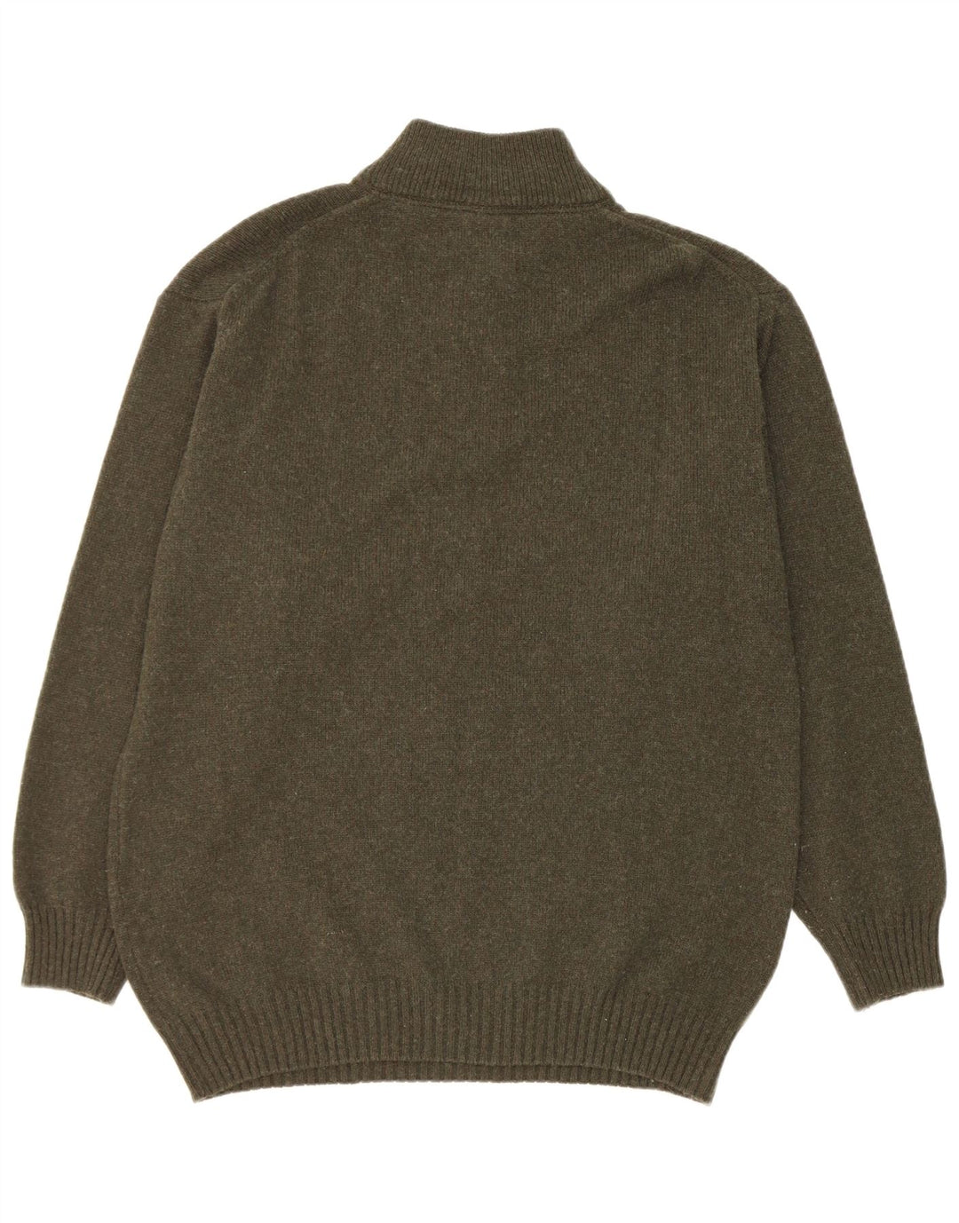 Murphy & Nye Pulover pentru bărbați, cu fermoar, cu gât, XL, lână verde