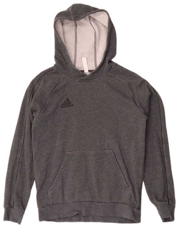 Pulover Adidas pentru băieți 13-14 ani, gri bumbac