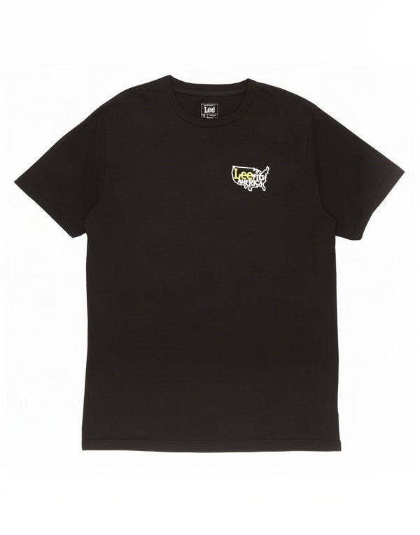 Tricou Lee pentru bărbați, cu croiala normală, XL, bumbac negru