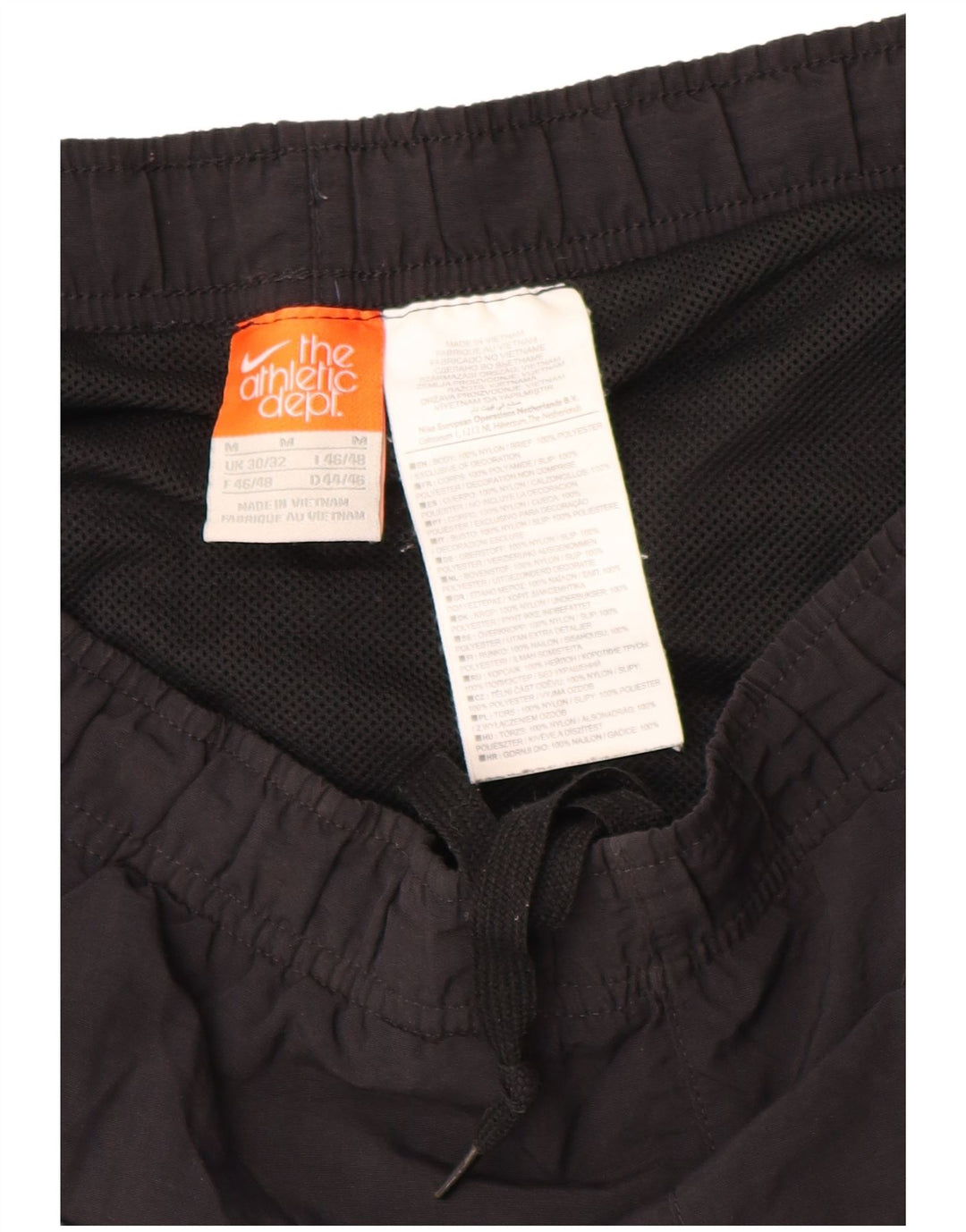 Pantaloni scurți sport Nike pentru bărbați, mediu negru, nailon color bloc