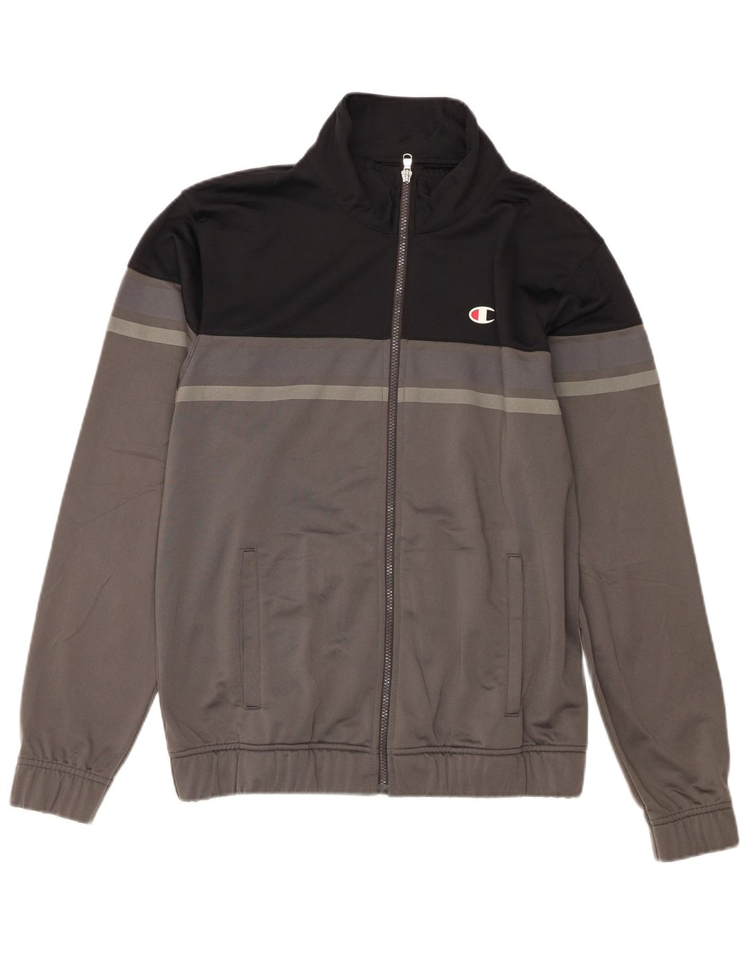 Jachetă de trening pentru bărbați Champion, negru mediu, poliester bloc de culoare