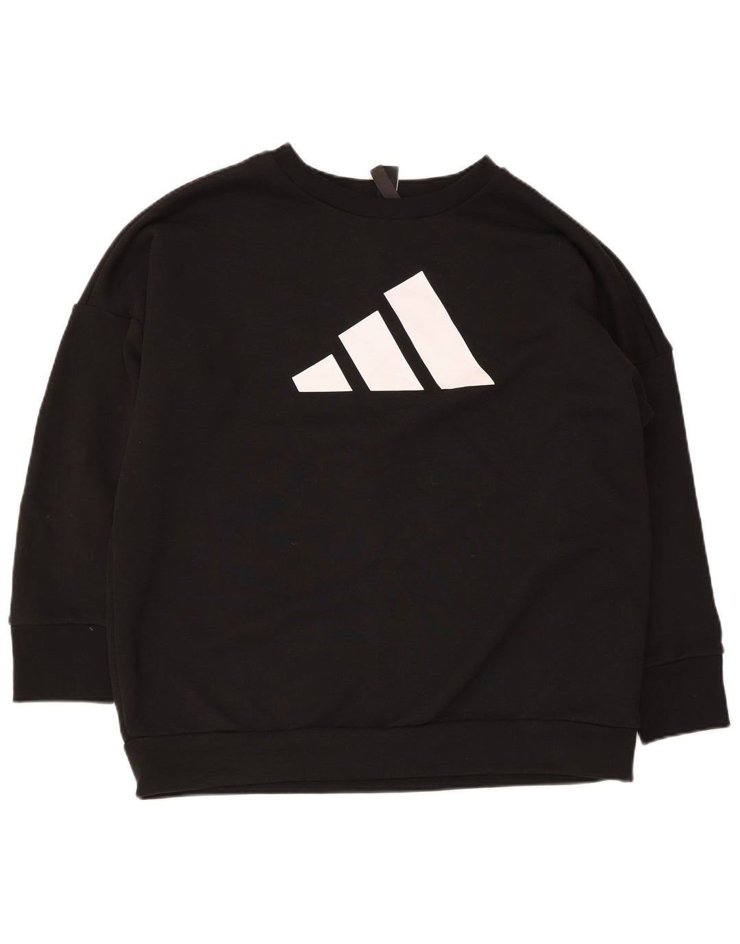 Pulover adidas pentru femei grafic supradimensionat UK 12/14 mediu negru