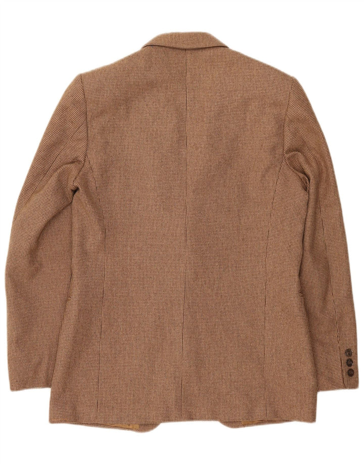 Costum Bărbați Vintage 2 Nasturi 2 Piese IT 48 Mediu L32 L28 Maro