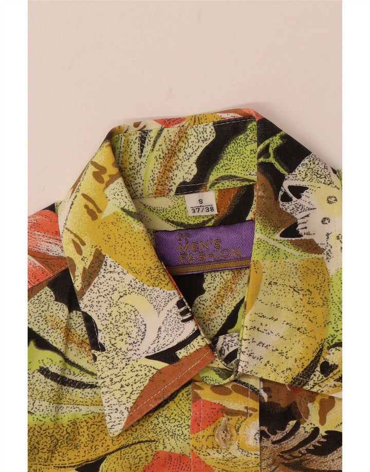 Cămașă cu mânecă scurtă pentru bărbați VINTAGE, mică, multicoloră, florală