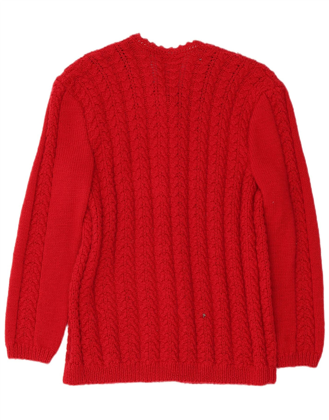 Pulover Cardigan Vintage pentru Damă UK 14 Medium Red