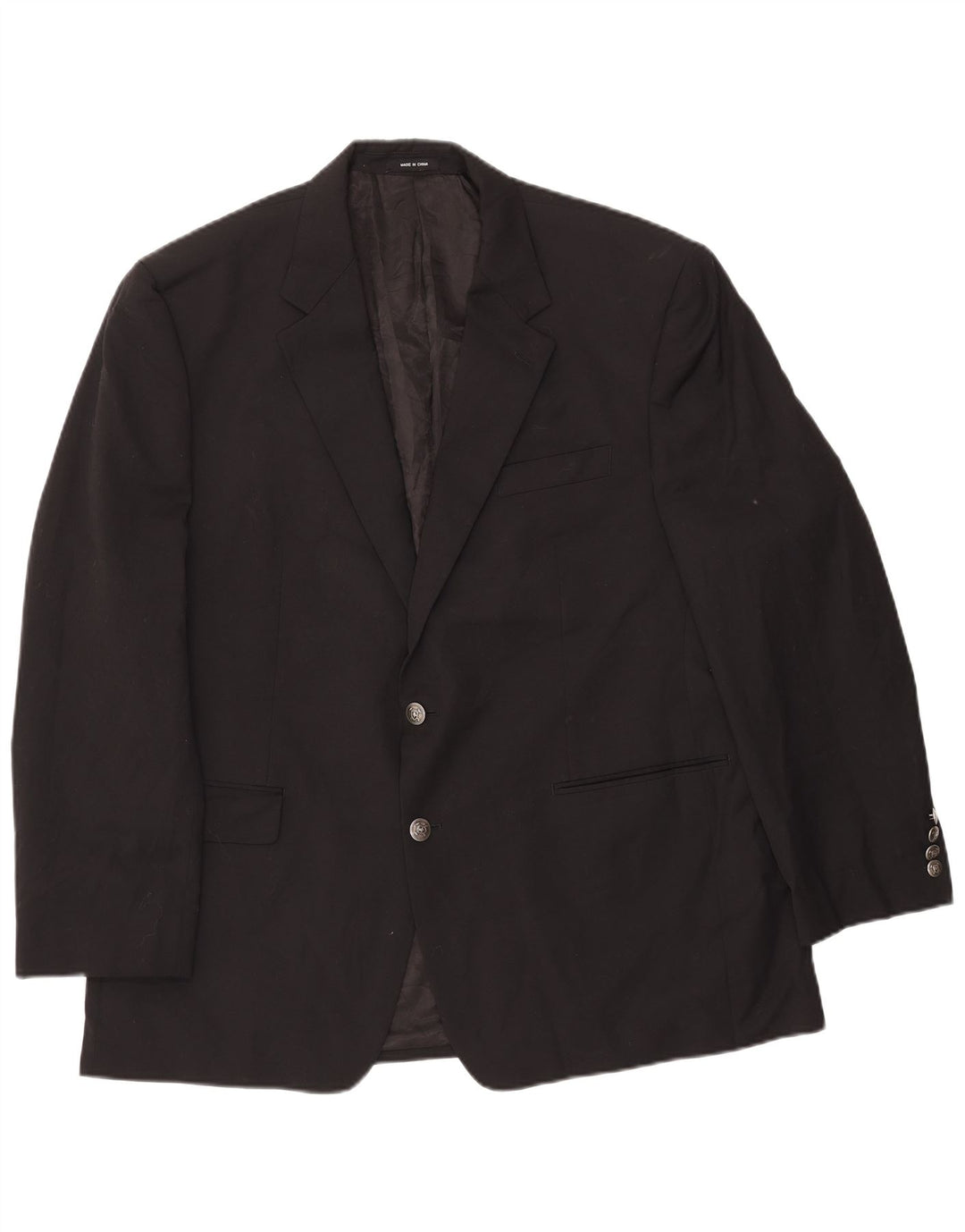 Jachetă pentru bărbați Ralph Lauren, cu 2 nasturi, UK 46 2XL Lână neagră