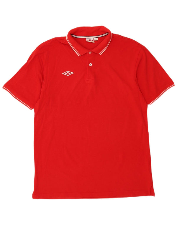 Tricou polo Umbro pentru bărbați 2XL bumbac roșu