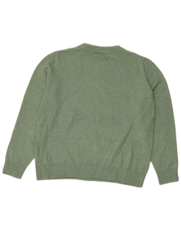 Pulover pentru femei Marks & Spencer cu decolteu triplu UK 14 verde mediu