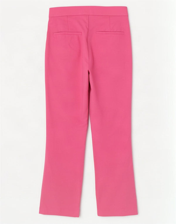 Pantaloni Drepți Casual Zara Femei XS L24 L25 Roz Bumbac