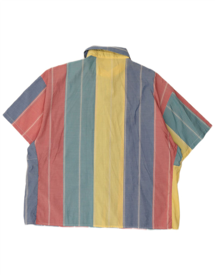 Cămașă cu mânecă scurtă pentru femei Les Copains XL, cu dungi multicolore