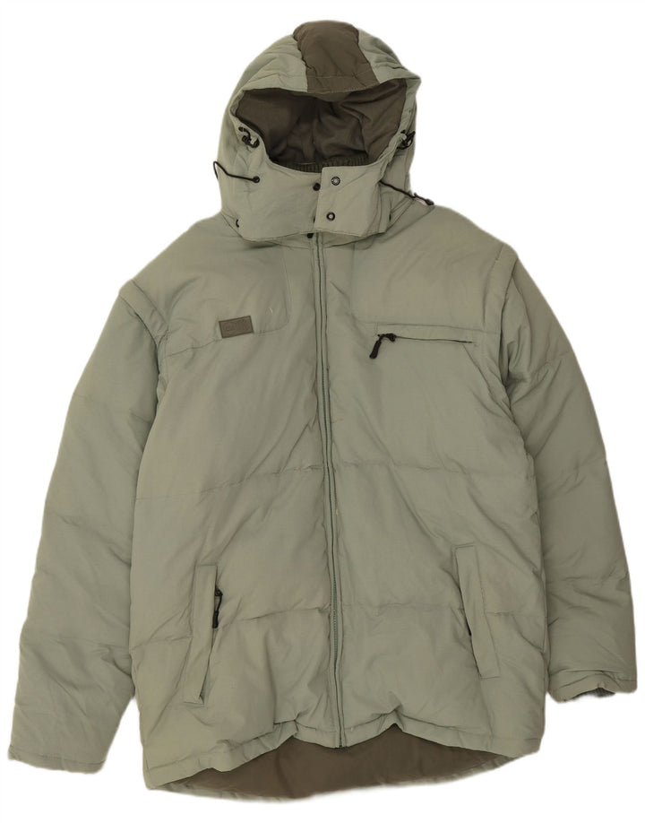 Jachetă căptușită cu glugă Fila pentru bărbați UK 42 XL Poliamidă verde