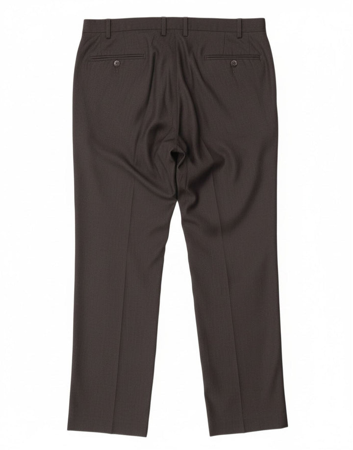 Calvin Klein Pantaloni drepți pentru bărbați L36 L32 Poliester gri